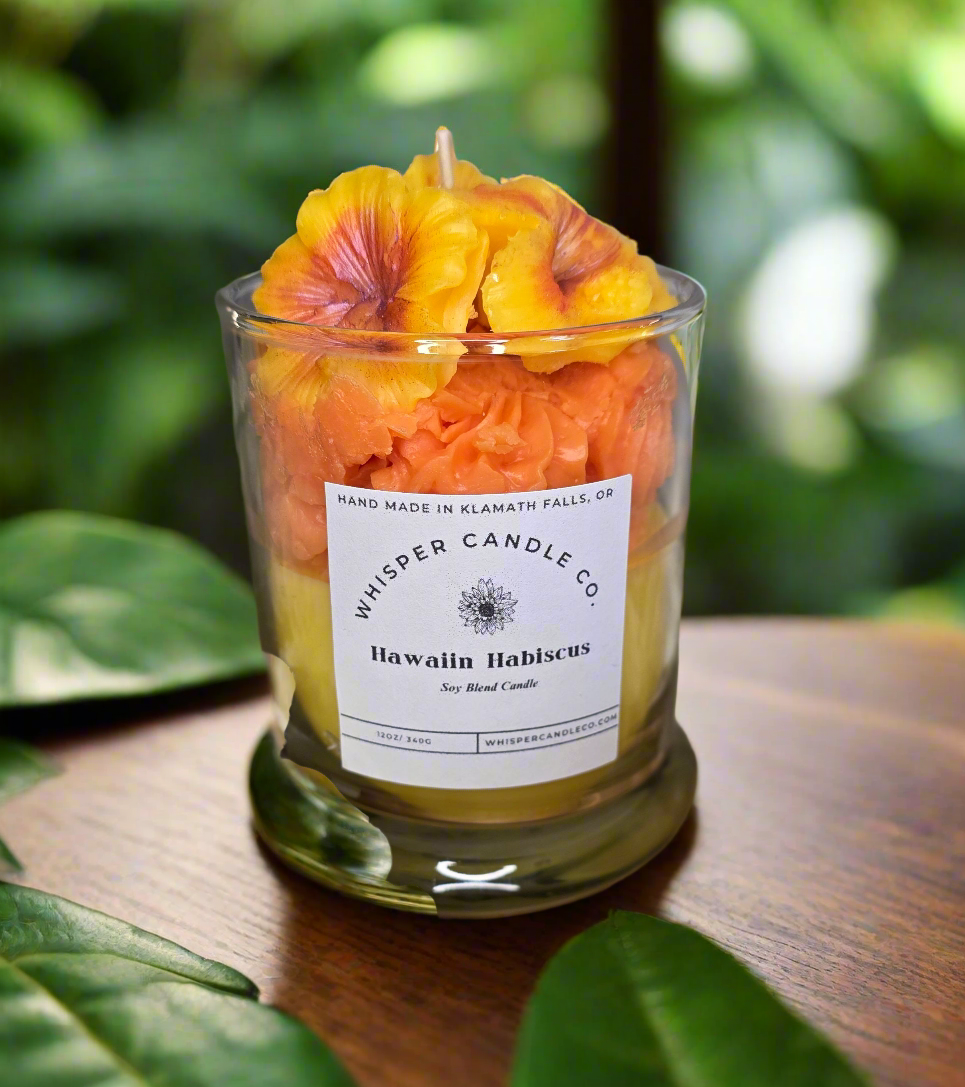 Hibiscus Dessert Candle