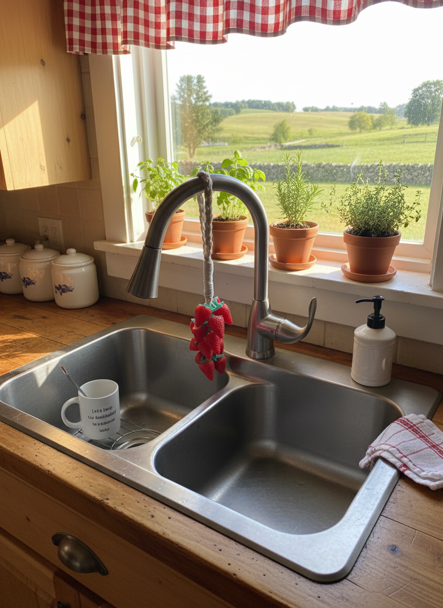 Apples and Berries Strawberry Soap on a Vine