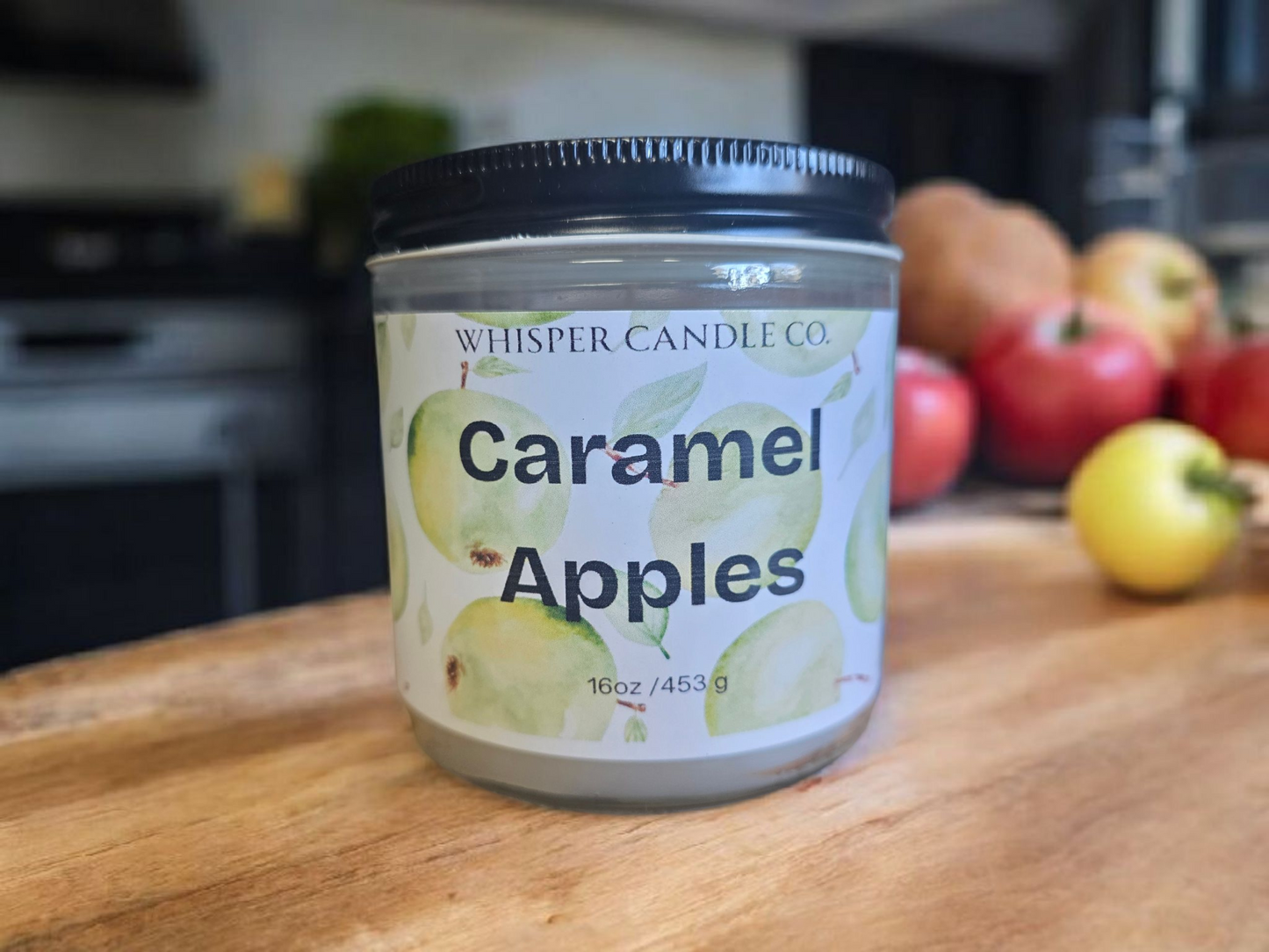 16 oz Caramel Apples Jar Candle