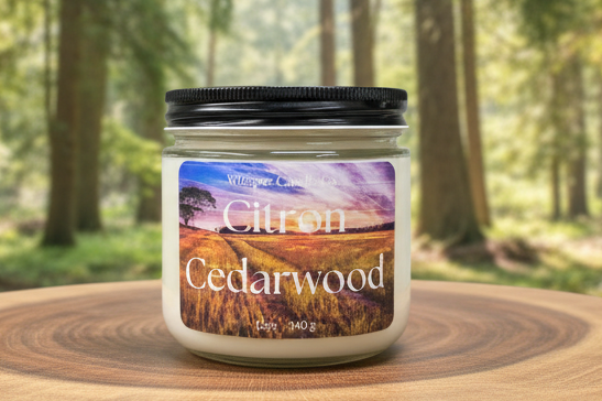 12 oz Citron Cedarwood Jar Candle