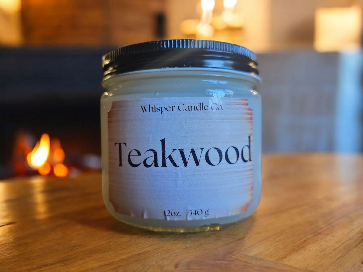 12 oz Teakwood Jar Candle