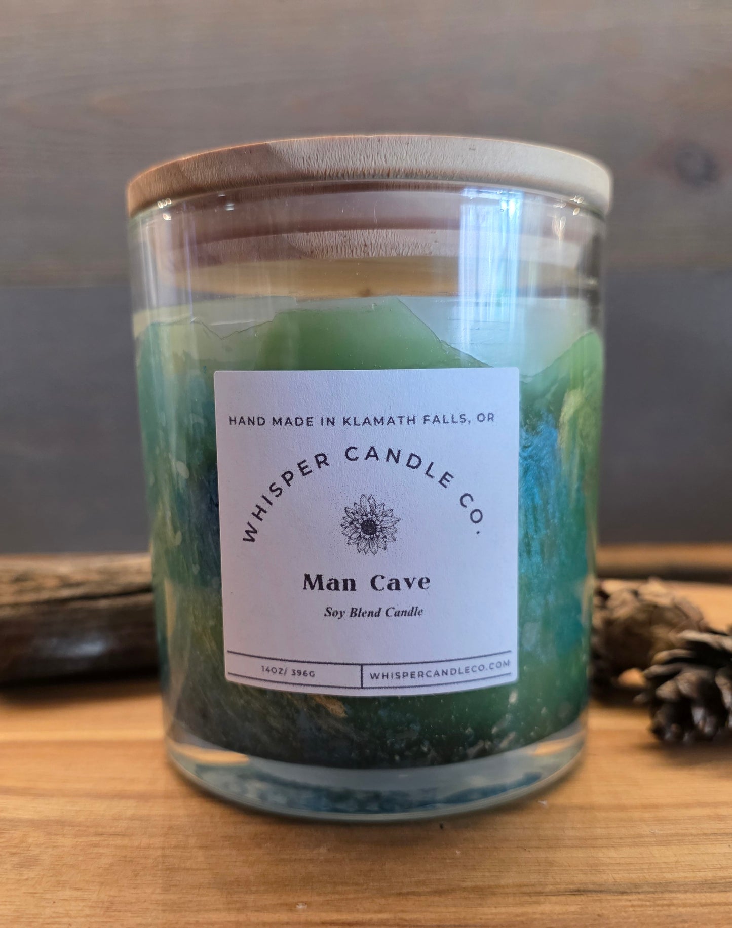 Man, Cave Marble Candle