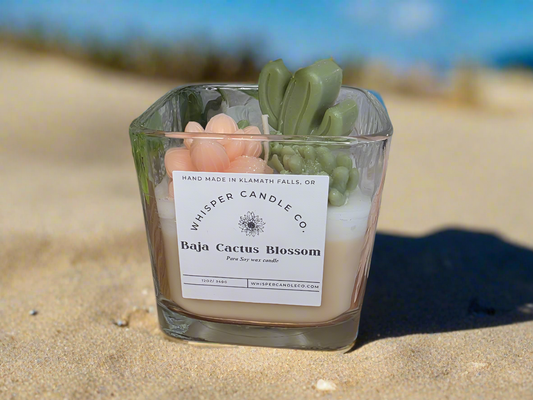 Baja Cactus Blossom Dessert Candle