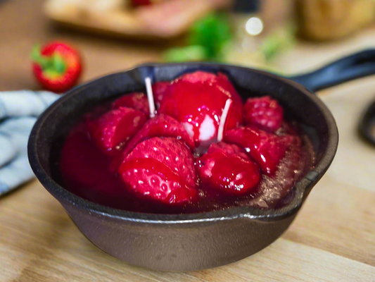 Strawberry Shortcake Skillet Candle