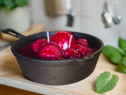 Strawberry Shortcake Skillet Candle
