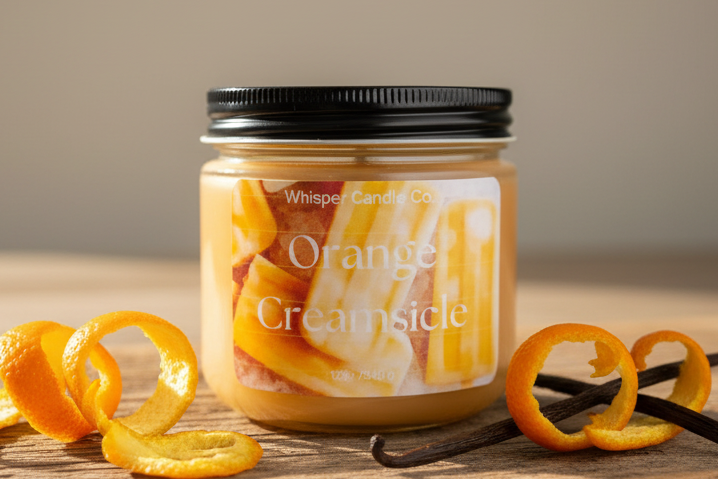 12 Oz Orange Creamsicle Jar Candle