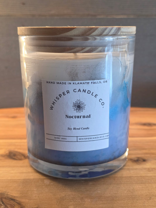 Nocturnal Marbled Candle-14 0z