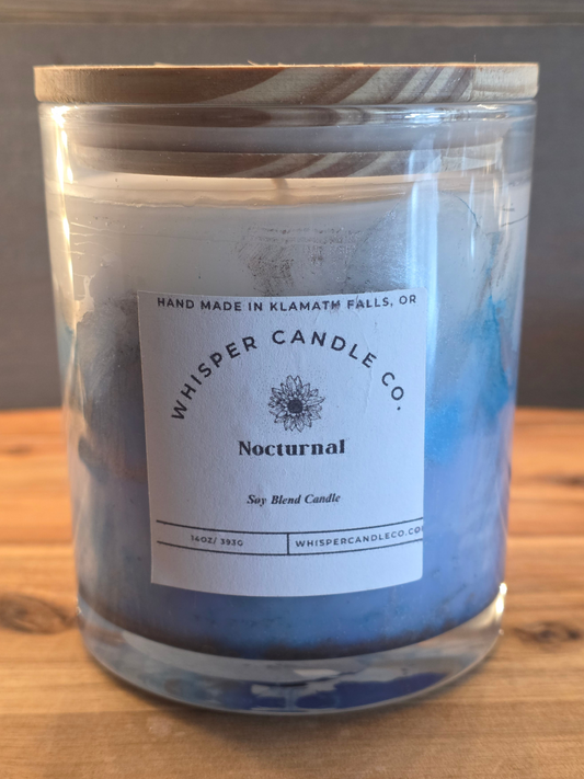 Nocturnal Marbled Candle-14 0z
