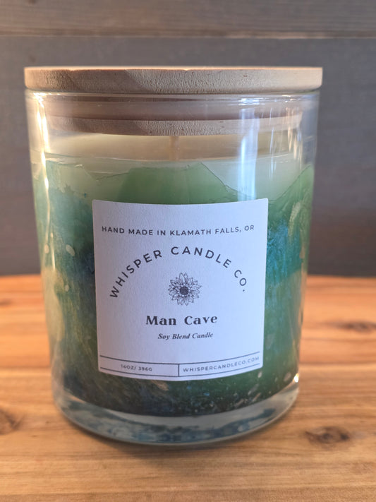 Man, Cave Marbled Candle-14 oz