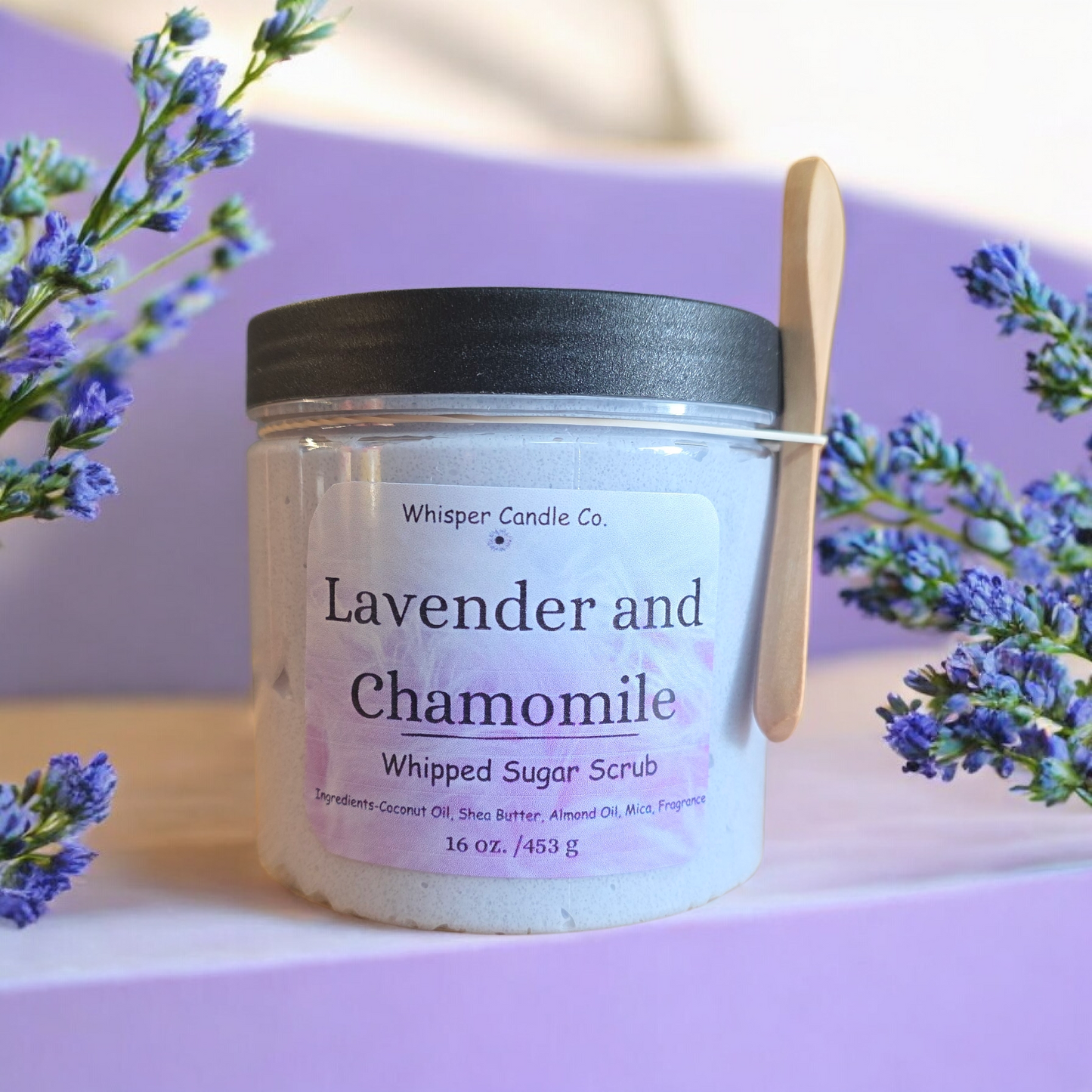 Lavender Chamomile Whipped Sugar Scrub