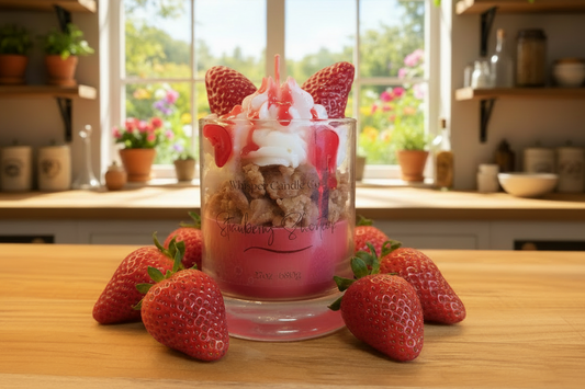 Strawberry Cheesecake Dessert Candle