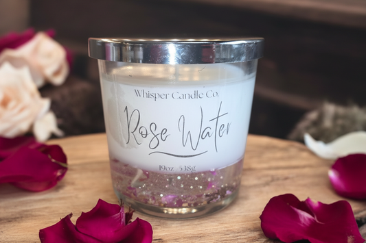 Rose Water Gel Candle