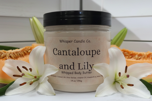 Cantaloupe and Lily Whipped Body Butter 12 oz