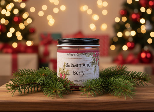 12 oz Balsam and Berry Candle
