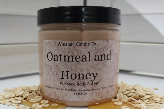 Oatmeal and Honey Whipped Body Butter 12 oz