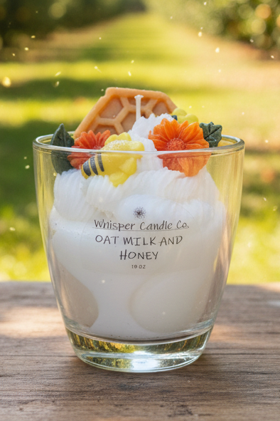 Oat Milk and Honey Bee Candle