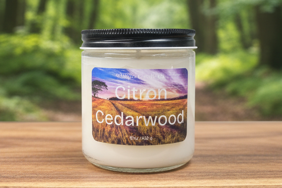 16 oz Citron Cedarwood Jar Candle