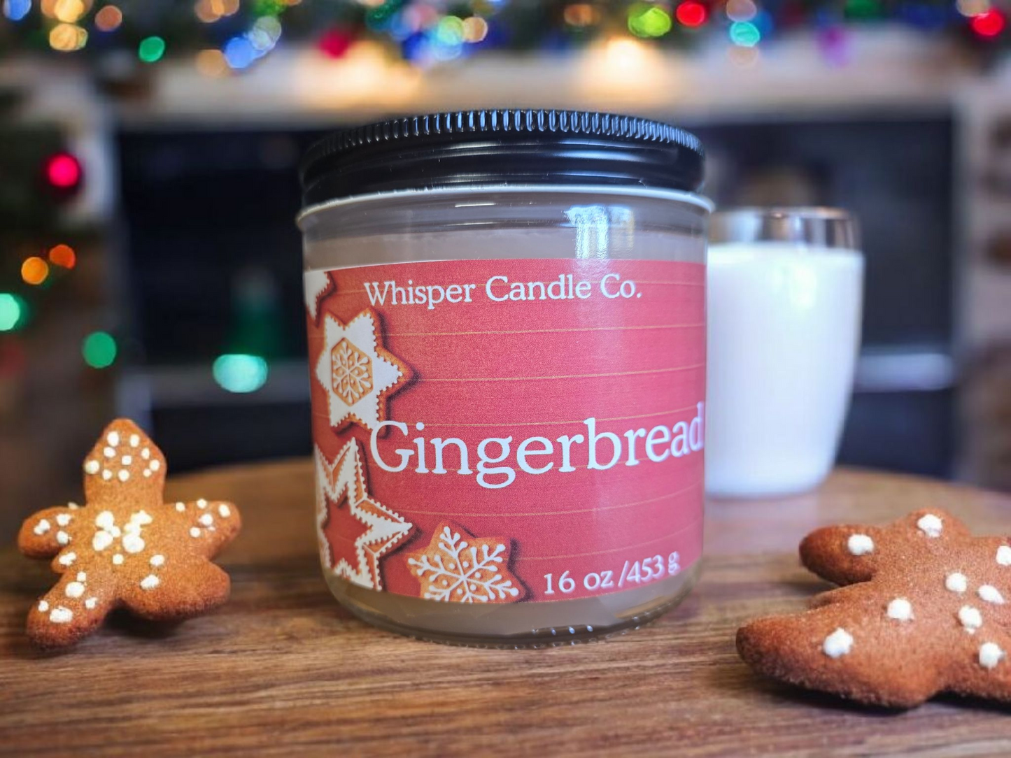 16 oz Gingerbread Jar Candle